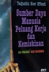 Sumber daya manusia, peluang kerja dan kemiskinan