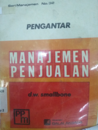 Pengantar manajemen penjualan .