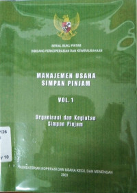 Manajemen usaha simpan pinjam