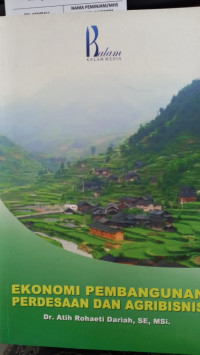 Ekonomi pembangunan perdesaan dan agribisnis