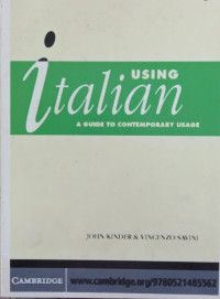 Image of Using Italian : a guide to contemporary usage